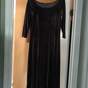 Dark Brown Velvet Dress